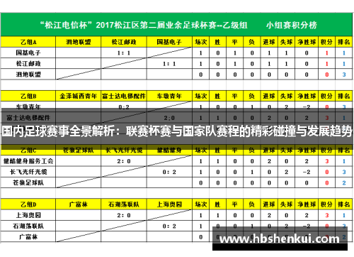 国内足球赛事全景解析：联赛杯赛与国家队赛程的精彩碰撞与发展趋势